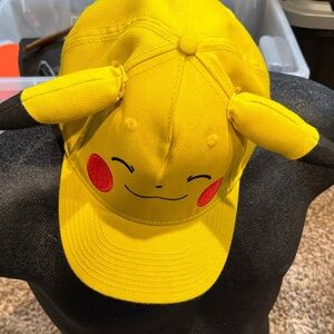 Nintendo Pikachu Yellow and Red Ear Baseball Hat